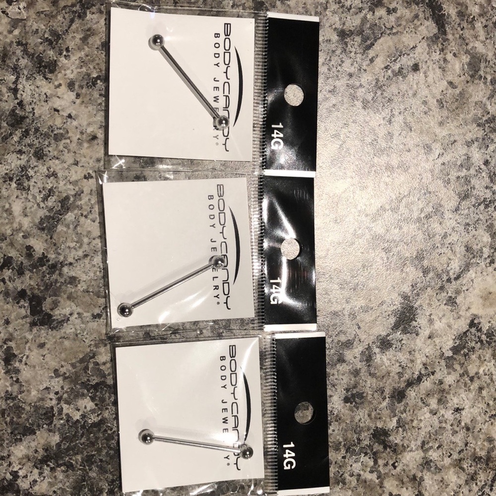 14G Steel Barbell Body Jewelry